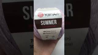 Подробный обзор пряжи YarnArt Summer(хлопок с вискозой) №43 Сирень