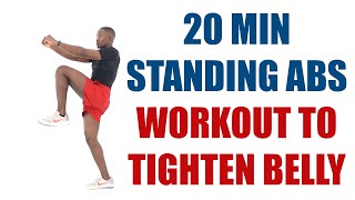 20 Minute Standing Abs Workout to Tighten Belly/ Beginner Standing Workout