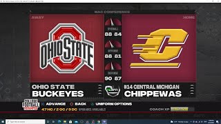 NCAA 14: CF Revamped: Week 6: (1-2) Ohio State at (2-1) #14 Central Michigan
