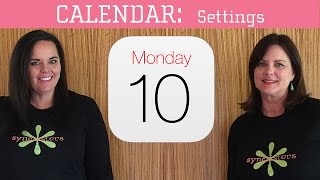 iPhone / iPad Calendar - Settings