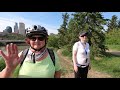 cycling in the middle of edmonton