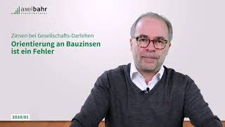 Zinsen bei Gesellschafts-Darlehen