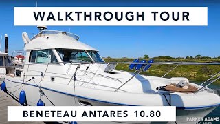 Walkthrough Tour - Antares 10.80 - Spacious flybridge cruiser available right away from Parker Adams