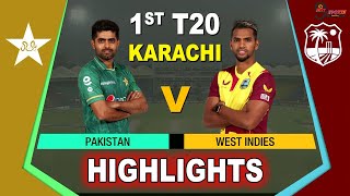 PAK vs WI 1st T20 FULL MATCH HIGHLIGHTS 2021 | PAKISTAN vs WEST INDIES 1ST T20 MATCH HIGHLIGHTS 2021
