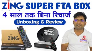 Zing Super FTA 4 Year Set Top Box Unboxing🔥 Zing Super FTA Box All TV Channel List Sahil Free Dish