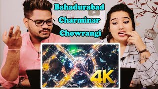 Indian Reaction On Bahadurabad Charminar Chowrangi (Aerial View) - 4K Ultra HD - Karachi Street View