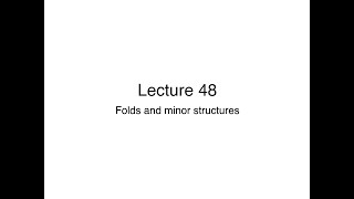 Lecture 48: Folds and minor structures