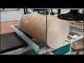 瓦楞纸猫抓板数控带锯来切割corrugated cat scratch board cnc band saw for cutting