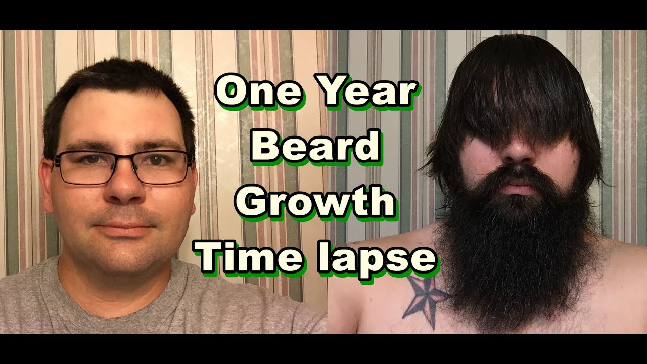 One Year Beard Growth Time Lapse - YouTube