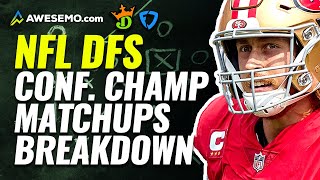 NFL DFS Matchups Breakdown Conference Championship for Daily Fantasy NFL | NFL DFS Strategy