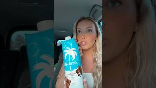 Trying the viral chocolate coconut water #ytshorts