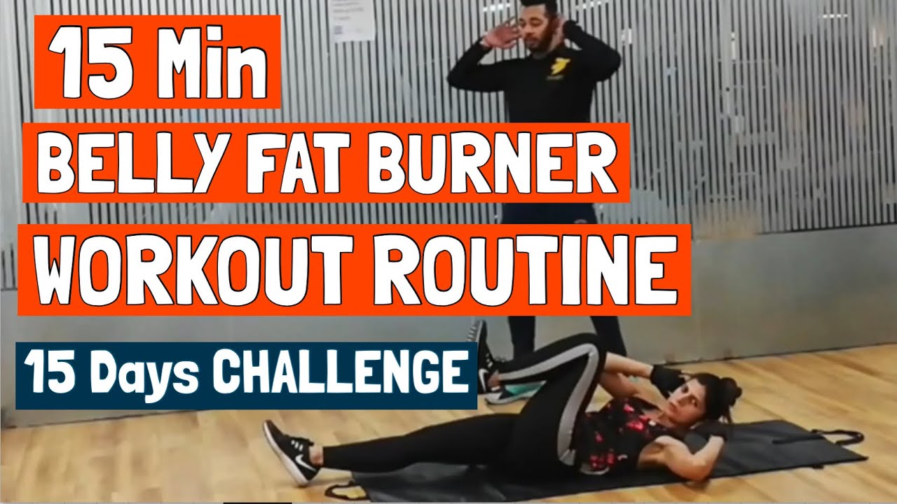 15 Min Belly Fat Burner Workout | 15 Days Challenge | Flat Stomach Abs ...