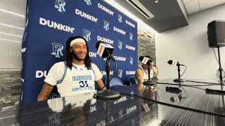 Rhody MBB || Postgame Press Conference: Javonte Brown \u0026 Sebastian Thomas