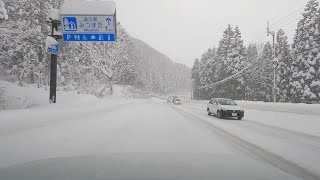 【車載動画】雪の三国峠ドライブ 国道17号線 湯沢町～みなかみ町【Lofi Music】