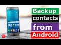 How to backup contacts and transfer from one android device to another