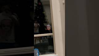 Son tells mom and dad he saw someone scary outside the window #shorts