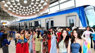 TRỰC TIẾP : TOÀN CẢNH METRO BẾN THÀNH SUỐI TIÊN NGÀY CHẠY TUYẾN THƯƠNG MẠI