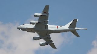 Kawasaki P-1 Japan Maritime Self-Defense Force JMSDF flying Display RIAT 2015 AirShow Sunday