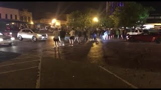 Protesters briefly block traffic in downtown Tyler