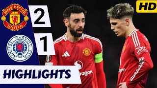 Manchester United vs Rangers 2-1 All Goals \u0026 Highlights - 2025