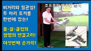 몸통스윙의 필수 몸과 팔과 클럽의연결고리 여섯번째손가락 (조프로의 무조건돌려)