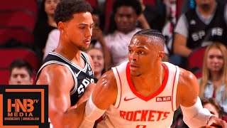Houston Rockets vs San Antonio Spurs - 1st Half Highlights | October 16, 2019 NBA Preseason