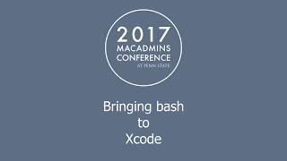 Bringing bash to Xcode