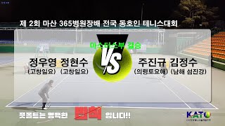 2023 마산 365병원장배 마스터스부 결승전(주진규 김정수 vs 정우영 정현수)  Amateur Tennis Match