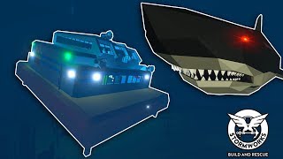 We got Attacked by Megalodons in My Tsunami Base! - Stormworks Multiplayer - Sinking Ship Survival