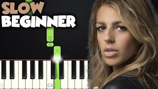 What A Beautiful Name - Hillsong | SLOW BEGINNER PIANO TUTORIAL + SHEET MUSIC by Betacustic