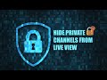 How to hide channels from Live View on Dahua XVR