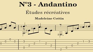 Madeleine Cottin - Andantino (Tablatura)