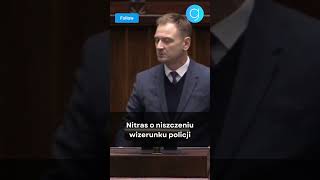 Nitras o niszczeniu wizerunku policji #shorts