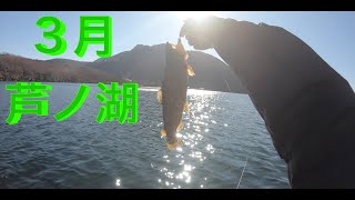 ３月下旬！爆風芦ノ湖釣り＃ウェルテル釣行日記０４