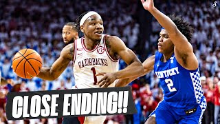 Close Ending No.6 Kentucky at No.18 Arkansas