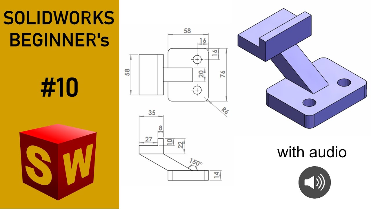 âš Solidworks Tutorial Exercise 10 Youtube