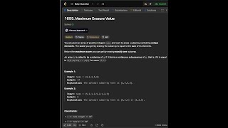 1695 | Maximum Erasure Value | LeetCode | Explanation | Daily Question