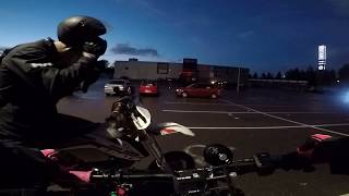 Kotkan mopomiitti [KTM 125cc 2T vs sähköpyörä + Poliisi]