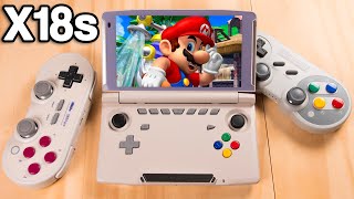 We Finally have a Powerful Clamshell Handheld! - Powkiddy x18s First Look