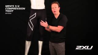 2XU Men's 3/4 Compression Tight (MA1942b)