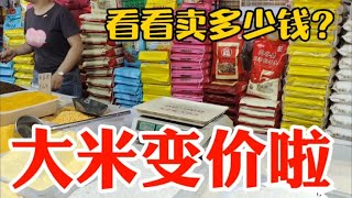 大米变价太吓人，看8月3日菜市场卖多少钱一斤？大吃一惊~带你们看每天中国菜市场物价【茉茉妈vlog】