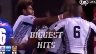 Fijian dangerous tackles, offloads, tries and steps