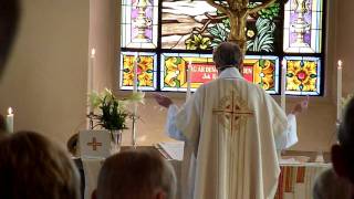 Högmässa i Hjo kyrka på Kristi förklaringsdag 2009 del 4 - Lutheran eucharist