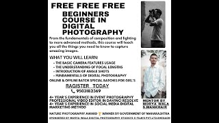 INTRODUCTION \u0026 INFORMATION OF PHOTOGRAPHY COURSE BY @MORYAWALADIGITALPHOTOGRAPHY