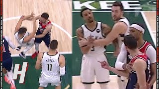 Tomas Satoransky KNOCKS Grayson Allen to the floor