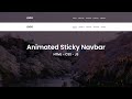 Animated Sticky Menu On Scroll | Menú Pegajoso Animado On Scroll - HTML, CSS & JavaScript
