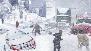 Snow chaos in the US today! A massive winter storm wreaks havoc in Texas! Texas is paralyzed!