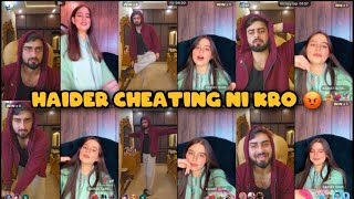 Haider Shah live with Kainat Qureshi ❤️ | Cheating Ni Kro yar 😭