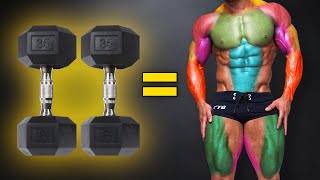The Ultimate Full Body Workout for Mass (DUMBBELLS ONLY)