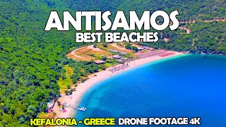 Antisamos Beach, Kefalonia, Best Beaches Greece | Stunning 4K Drone Footage